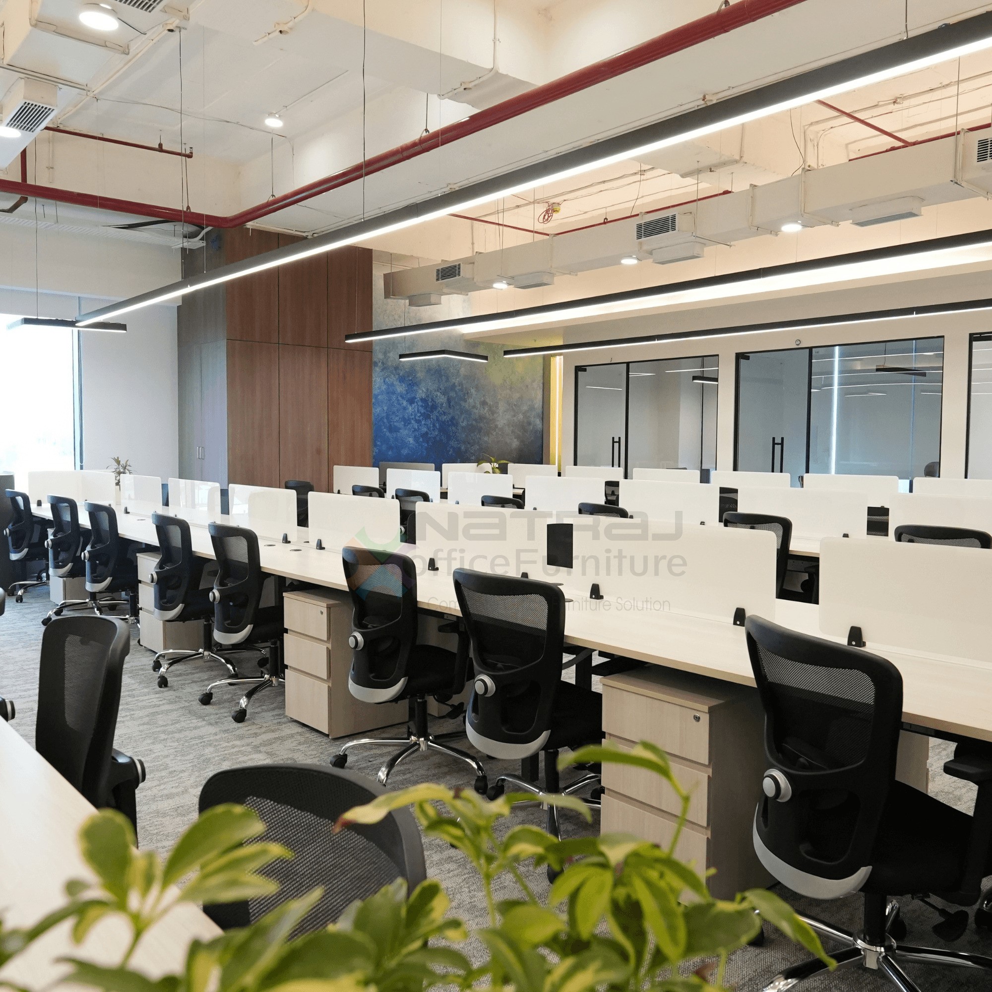 Workstations — Open-plan workstation project